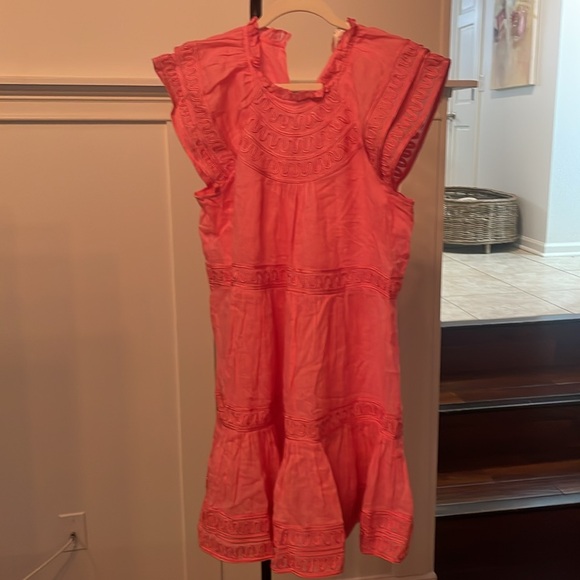 NWT Veronica Beard Keely Dress in Dark Peony Pink 4 🥰 Cotton Mini - Picture 5 of 9